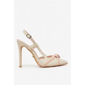Pantofi  Sintetic - Bej -