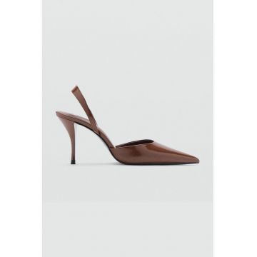 Pantofi slingback cu toc inalt