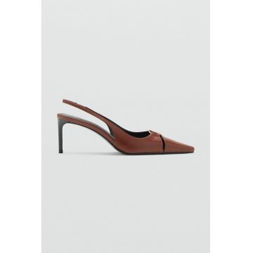 Pantofi slingback din piele