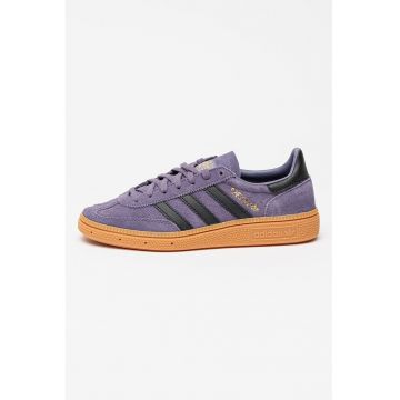 Pantofi sport Spezial low-cut din piele intoarsa - Negru/Violet