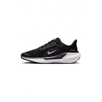 Pantofi Pegasus 41 din material textil cu aplicatie logo pentru alergare - Negru