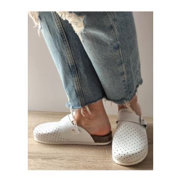 Saboti Medicali Dama  Berna Albi - Alb