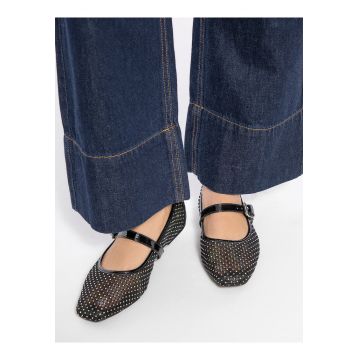 Balerini dama  accente stralucitoare - negru - material sintetic