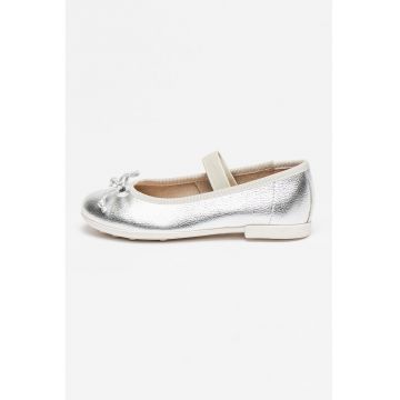 Balerini de piele cu bareta elastica Plie