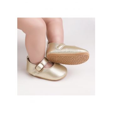 Pantofi  Cu Bareta Cu Arici - Elegant - Piele ecologica - Fete - Auriu