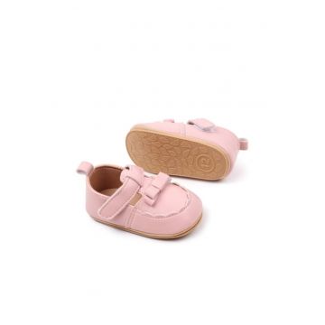 Pantofi  Cu Funda Si Model - Casual - Piele ecologica - Fete - Velcro - Roz