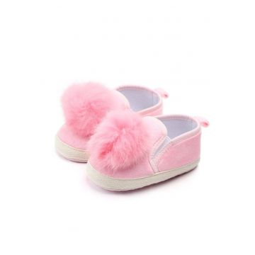 Pantofi  Model AL 15961 Pufi - Textil - Roz