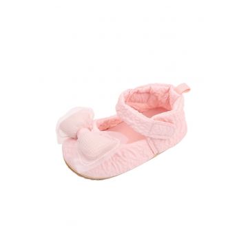 Pantofi  Model Sweet - Textil - Fete - Velcro - Roz