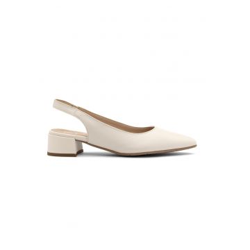 Pantofi slingback din piele