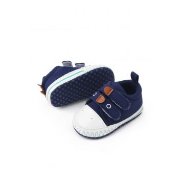 Pantofi Sport  Cu Barete Cu Arici - Model Dino - Textil - Fete - Velcro - Bleumarin - Bleumarin