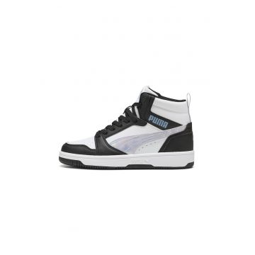 Pantofi sport mid-cut Rebound V6 Space Belle - Negru/Gri deschis/Alb optic