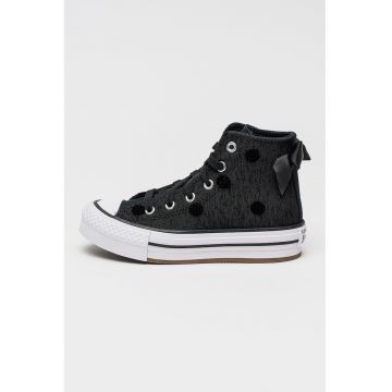 Tenisi All Star mid-cut cu buline si funda