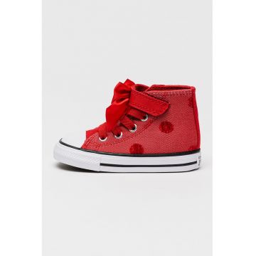 Tenisi All Star mid-cut cu velcro si funda