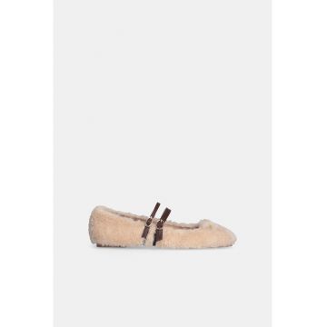 Balerini cu design shearling