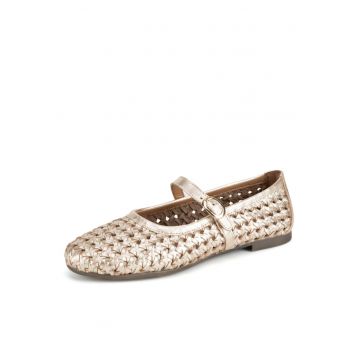 Balerini dama -  piele naturala - auriu