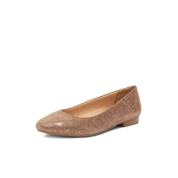 Balerini dama  piele naturala - bej