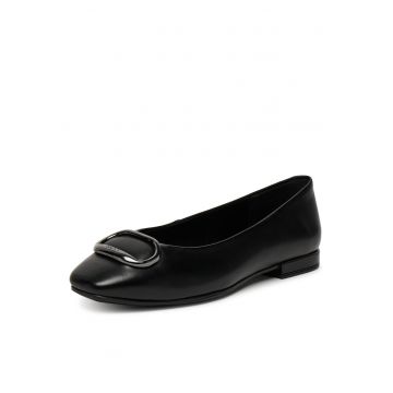 Balerini dama -  piele naturala - negru