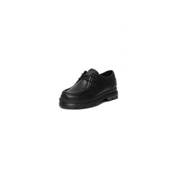 Pantofi copii -  model EO-CI12-HUMMER-05 - piele naturala - negru -
