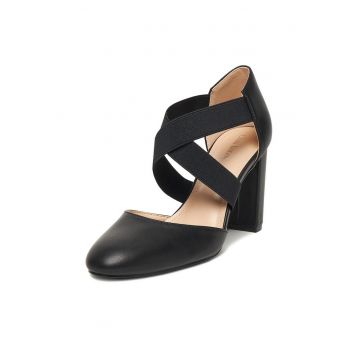 Pantofi dama -  cu toc - negru
