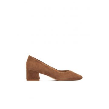 Pantofi dama  piele naturala maro - Maro