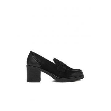 Pantofi dama -  piele naturala - negri
