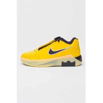 Pantofi Lebron Witness de piele ecologica cu garnituri din plasa pentru baschet - Albastru ultramarin/Galben sofran