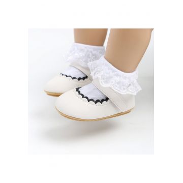 Pantofi  Model AL 15299 - Piele ecologica - 3-6 - Alb -