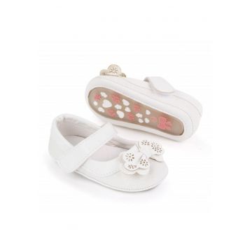 Pantofi  Model AL 15473 cu sclipici - Piele ecologica - 6-9 - Alb -