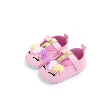 Pantofi  Model AL 15992 Ochisori - Piele ecologica - Roz