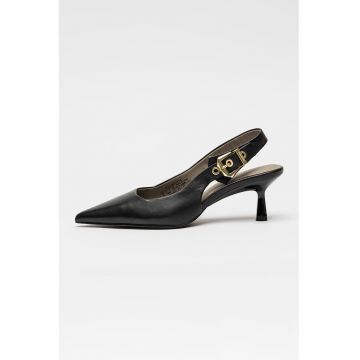 Pantofi slingback de piele