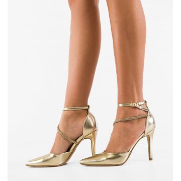 Pantofi stiletto dama Levvy Aurii
