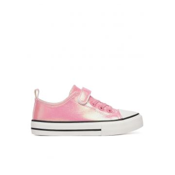 Tenisi copii -  fete - roz - din material textil