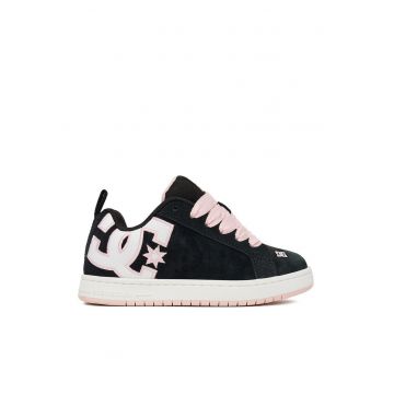 Adidasi copii  piele naturala - negru