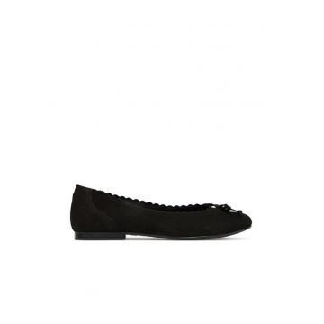 Balerini  piele naturala - negru - Negru