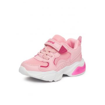 Pantofi copii -  fete - roz - tesatura textila