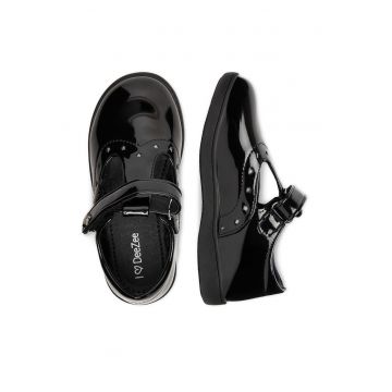 Pantofi copii -  negru - piele ecologica -