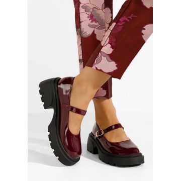 Pantofi cu platformă Maliana rosii