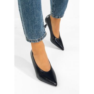 Pantofi cu toc subtire Glacia navy