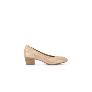 Pantofi dama -  590559 - Piele naturala - Bej -