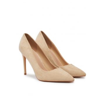 Pantofi dama -  bej - piele ecologica - Bej