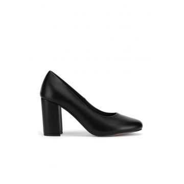 Pantofi dama -  piele ecologica - negru