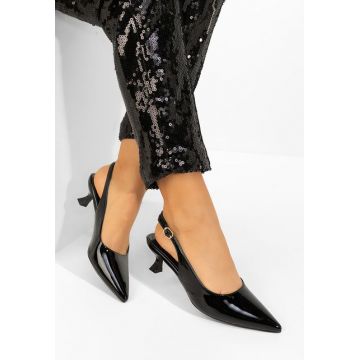 Pantofi slingback Alisoa negri