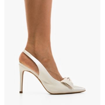 Pantofi stiletto dama Ebysyna Albi