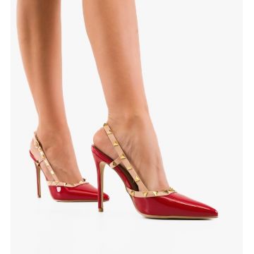 Pantofi stiletto dama Tynno Rosii