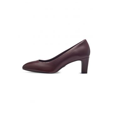 Pantofi uni cu toc inalt - Violet aubergine