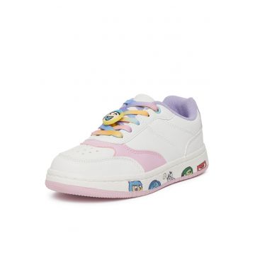 Tenisi copii -  alb - piele ecologica