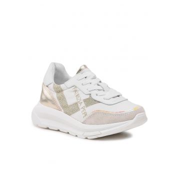 Tenisi copii -  Fete - alb - tesatura -