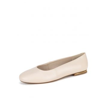 Balerini ARABELLA - piele naturala - Bej