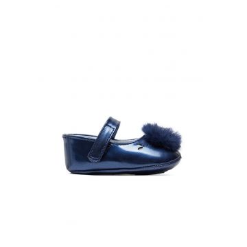 Balerini fete -  49116 - Piele ecologica - Bleumarin