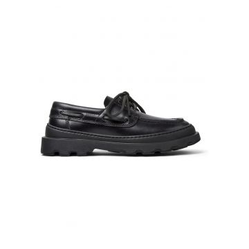 Pantofi boat din piele Brutus+ - Negru